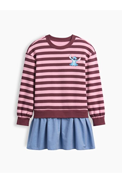 GAP Kız Çocuk Pembe Kids Oversized Sweatshirt Dress - Çocuklar İçin Oversize ...