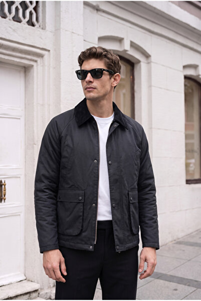 BASEL.CO Brbr Model Viral Collar Detailed Jacket / Coat