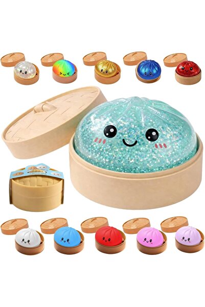 Generic Big Dumpling Squishy Toy, Stress Relief Ball - Sparkle Filled Sensory...