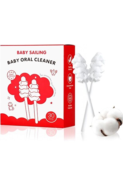BOOMBOOMBOOM Baby Tongue Cleaner 30 Packs - Disposable Infant Toothbrush, Sof...