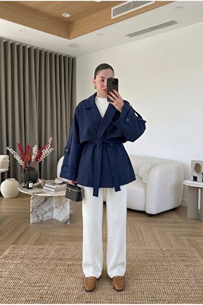 Lovely butik Γυναικεία Κοντή Καμπαρντίνα / Μπουφάν - Με Φουσκωτά Μανίκια & Δέ...