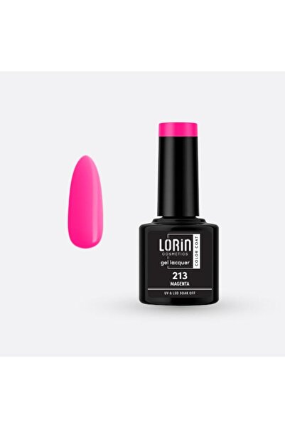 Lorin Cosmetics Lorin Ημιμόνιμο Βερνίκι Νυχιών Τζελ 8ml. # 213 (Ματζέντα)