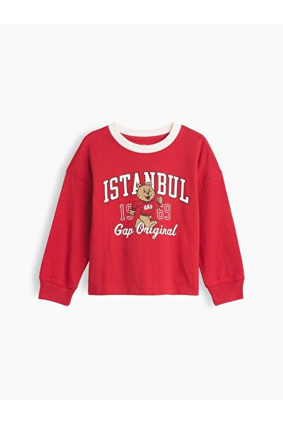 GAP Erkek Bebek Kırmızı Baby & Toddler Grafik T-Shirt