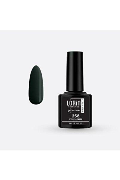 Lorin Cosmetics Lorin Ημιμόνιμο Βερνίκι Νυχιών Τζελ 8ml. # 258 (Πράσινο Κυπαρ...