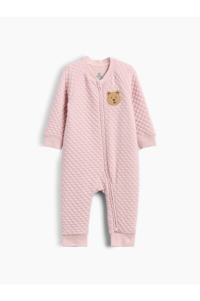GAP Bebek Pembe Kapitone Raglan Tulum