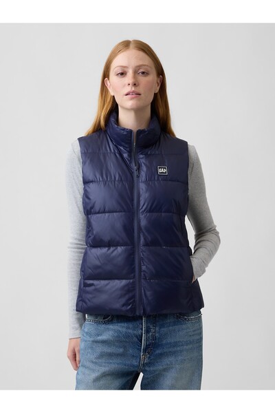 GAP Kadın Lacivert Relaxed Puffer Şişme Yelek