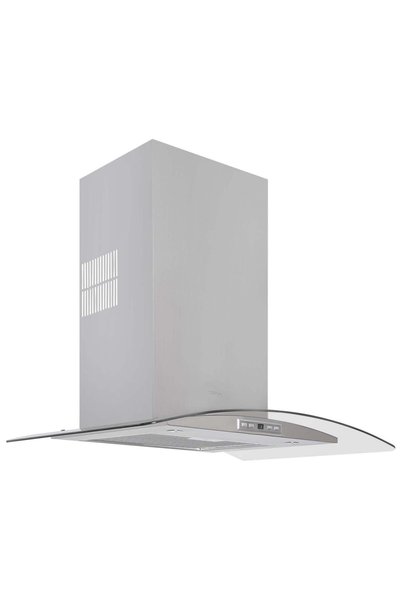 Teka Ultraslim Glass Wing Decorative Hood 90cm Stainless Steel