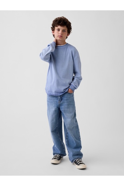 GAP Erkek Çocuk Açık Mavi Kids Baggy Jean Pantolon
