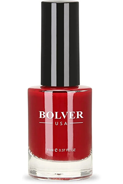 Bolver Quick-Drying, glossy, trendy, 9-color formula, cherry red glitter nail...