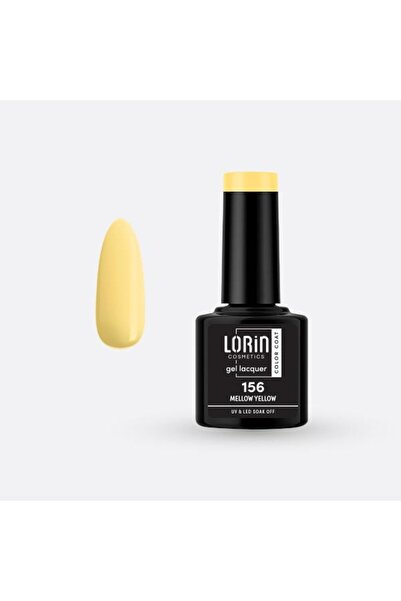 Lorin Cosmetics Lorin Ημιμόνιμο Βερνίκι Νυχιών Τζελ 8ml. # 156 (Απαλό Κίτρινο)