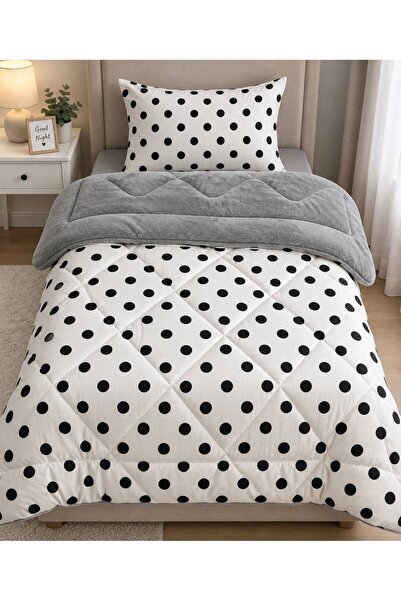 Sudemhome Single Double-Sided Plush Welsoft Pufidik Quilt Set (Quilt + 1 Pill...
