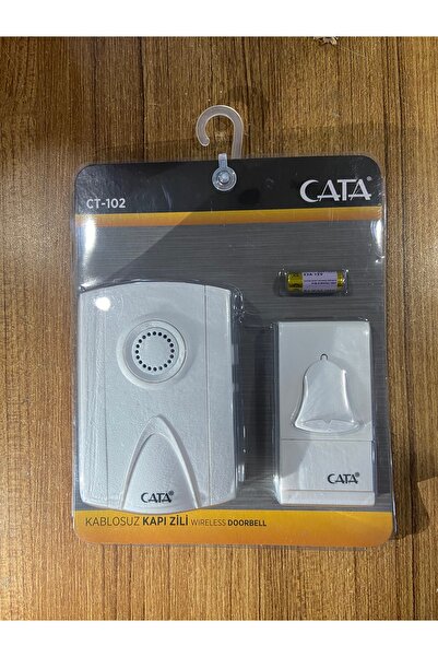 Cata CT-102 Kablosuz Kapı Zili Uzaktan Kumandalı Beyaz Zil Hasta Çağrı Butonu