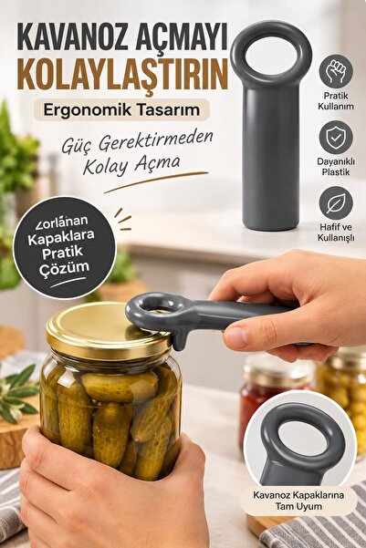 Kitchen Beauty Kavanoz Açacağı Pratik Şişe Ve Kavanoz Açacak