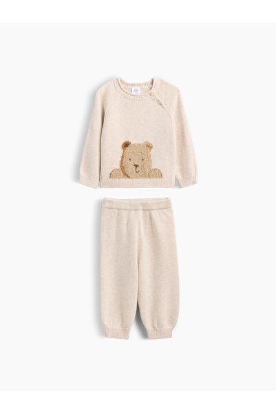 GAP Bebek Bej Brannan Bear Triko Outfit Set