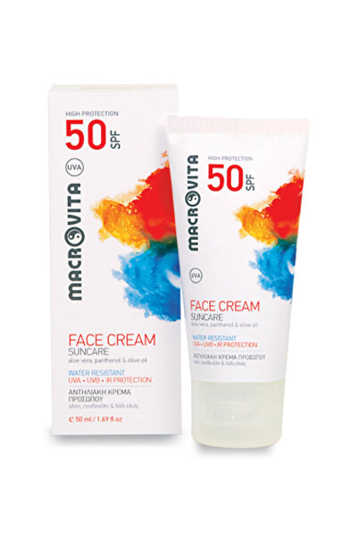 Macrovita Αντηλιακή κρέμα προσώπου 50ml SPF 50
