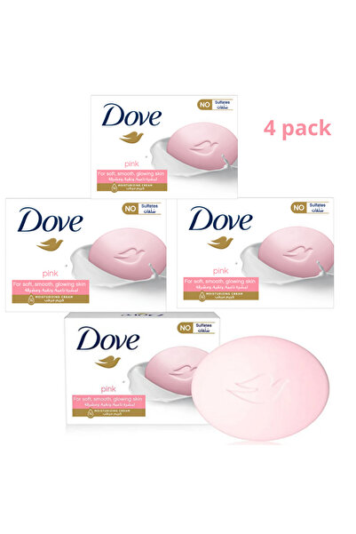 Dove Pink Beauty Cream Soap Bar, 125g x 4 Bars