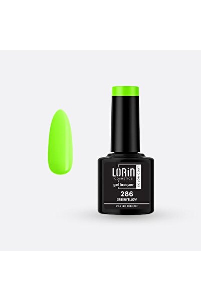 Lorin Cosmetics Lorin Ημιμόνιμο Βερνίκι Νυχιών Τζελ 8ml. # 286 (Πρασινοκίτρινο)