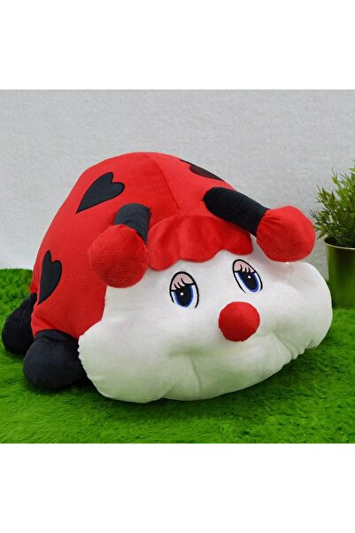 Bengi Store Peluş Büyük Boy Peluş Uyku Arkadaşı Seti 75 cm Tırtıl Yastık ve 65 cm Uğur Böceği Yastık