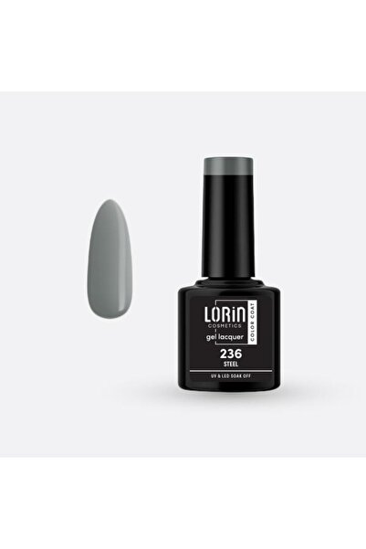 Lorin Cosmetics Lorin Ημιμόνιμο Βερνίκι Νυχιών Τζελ 8ml. # 236 (Ατσάλι)