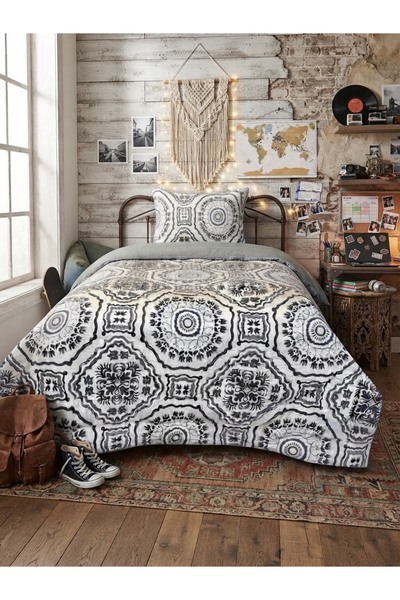 Sudemhome Single Double-Sided Plush Welsoft Pufidik Quilt Set (Quilt + 1 Pill...