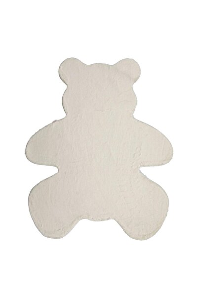 IRO Decorative Faux Fur Rug Off White Bear Shape 90x110cm