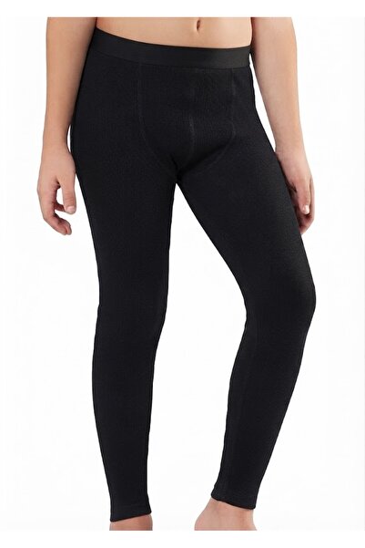 NACAR STORE Children's Unisex Black Long Viscose Underwear Leggings Winter Th...