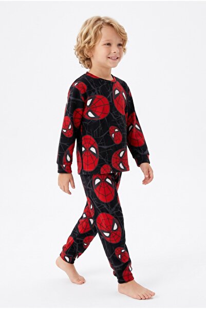 İsobel Kids Boys' Spider-Patterned 100% Cotton Pajama Set
