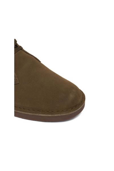 CLARKS Ghete bărbătești kaki din piele întoarsă Desert Bt Evo 261838
