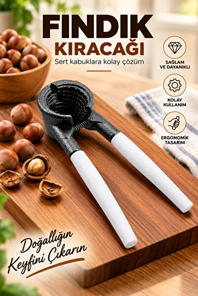 Fındık Kıracağı Sağlam Metal Fındık Ceviz Kırma Aparatı Ergonomik Kolay Kullanım Mutfak Kıracağı