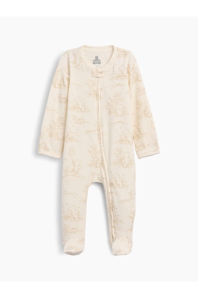 GAP Bebek Ekru First Favorites Organik Pamuklu Tulum