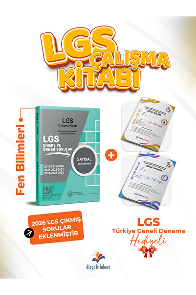 Dizgi Kitap 2027 8. Sınıf MEB LGS Fen Bilimleri Çıkmış Sorular Çalışma Kitabı...