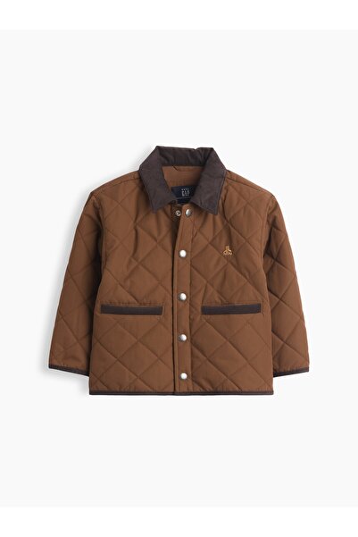 GAP Erkek Bebek Kahverengi Recycled Quilted Field Ceket