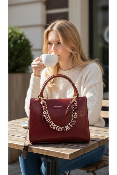 DUYGUSHOESBAG Imported square women's bag with three compartments, chain and ...