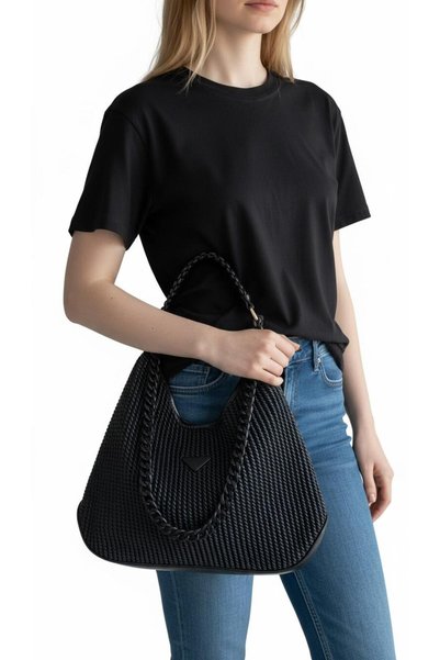 DUYGUSHOESBAG Imported Women's Wrinkled Leather Bag with Chain Accessories 27399