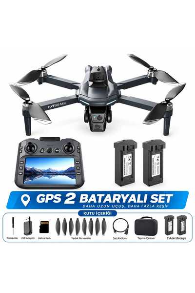 Skycore XT606 MAX GPS 2 BATARYA UZUN MENZİLLİ ÇİFT KAMER ALI 4 K HD KALİTESİN...