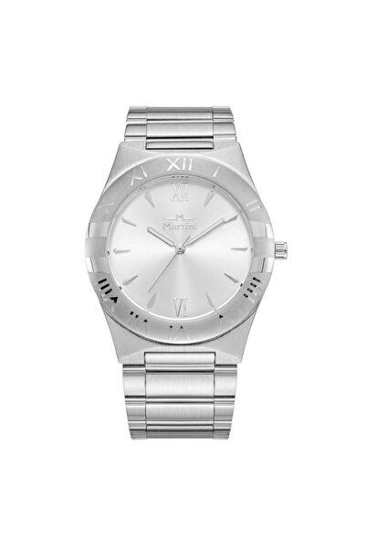 martini Men's Steel Watch with Silver Dial