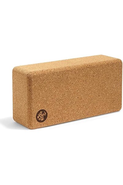 MANDUKA Cork Yoga Block, Resilient Material, Portable Fit & Easy to Grip, Com...