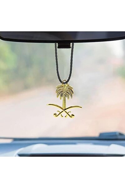 Generic Mini Metal Decoration Chain Saudi Arabia National Emblem Logo Car Mir...