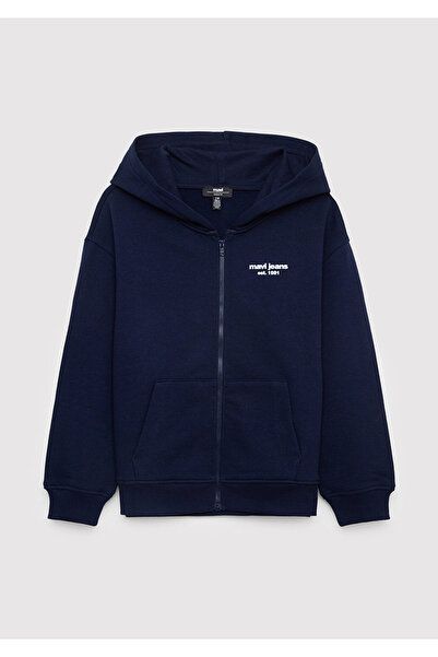 Mavi 6S10203-84371 Kapüşonlu Fermuarlı Lacivert Sweatshirt