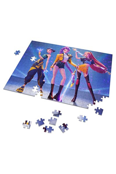 KPop Demon Hunters Set puzzle, 120 piese, 37x28cm, pentru copii 3+