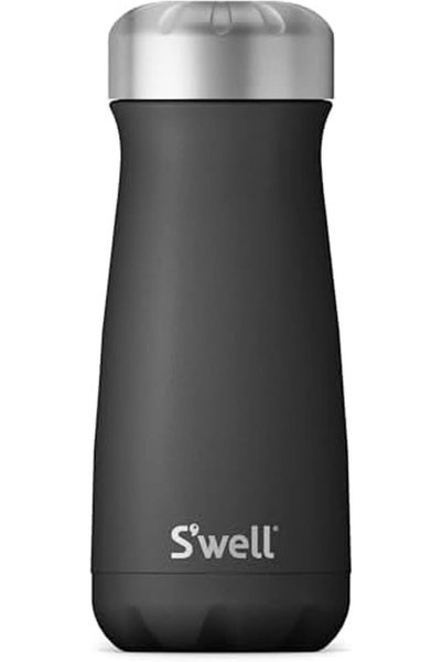 S'ip By S'well كوب سفر من الفولاذ المقاوم للصدأ من S'well، سعة 16 أونصة، لون ...