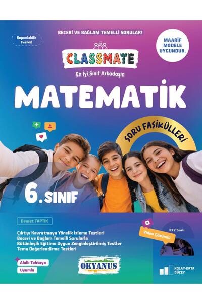 Okyanus Yayınları 6.sınıf okyanus classmate matematik soru fasikülü bağlam te...