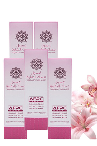 ALKHURAIJI 5 Pieces Afpc Nagawan Musk Wash Intimate Wash 250 ML