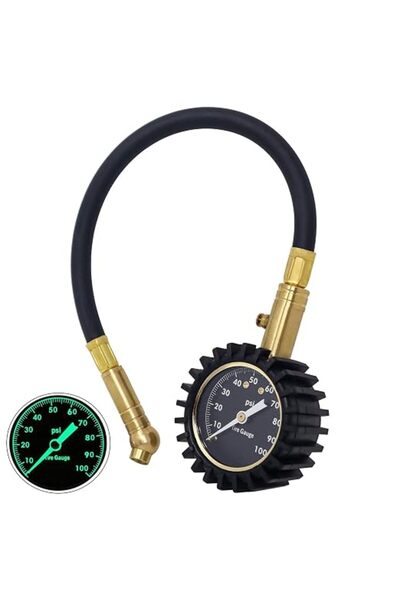 X SPRING Tire Pressure Gauge, 0-100 Psi Tire Gauges for Tire Pressure, With L...