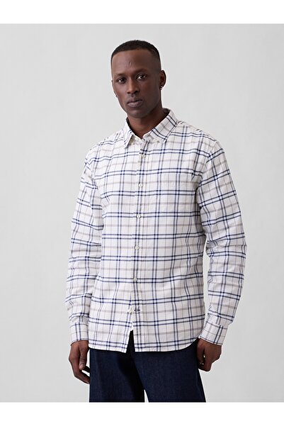 GAP Erkek Beyaz Standard Oxford Gömlek