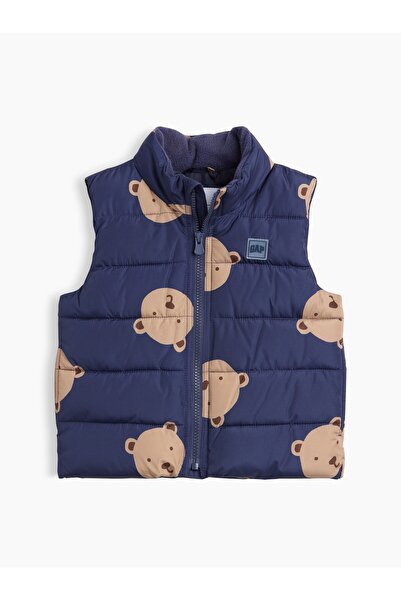GAP Erkek Bebek Lacivert Puffer Şişme Yelek