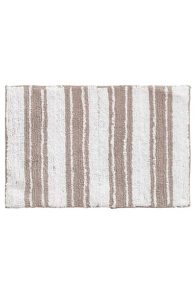 OEM Covoras Baie Bej cu Dungi Albe 60x40cm