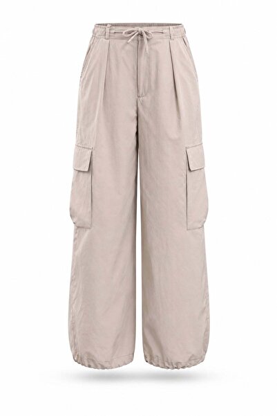5in1Canpolat Stone Waist Elastic Cargo Pants 581163