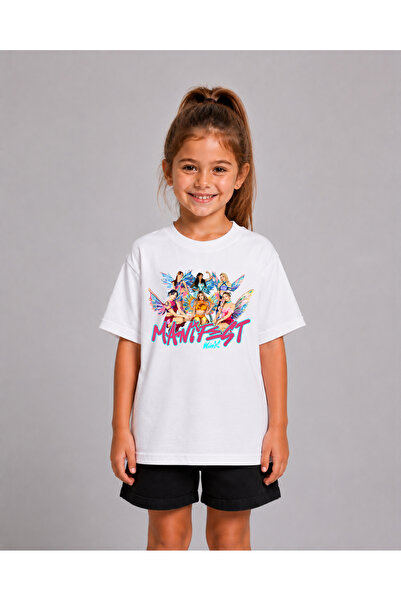 PURE EFFECT Girl's and Boy's Manifest Winx Printed 100% Organic Cotton Tshirt