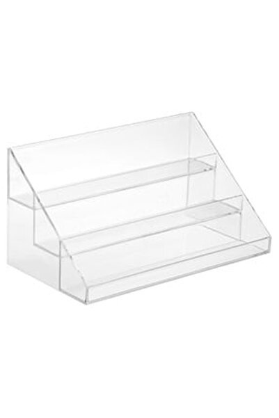 OEM Suport Acrilic Transparent cu 3 Nivele pentru Cosmetice 22x11.5x11cm